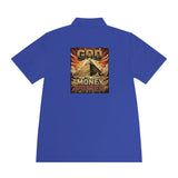 God Money Power Pyramid Polo Shirt — Vintage Pyramid Graphic Men’s Sport Polo