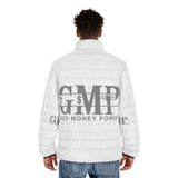 God Money Power Puffer Jacket — Men's Logo Quilted Coat
