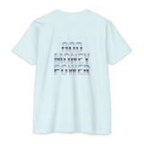 God Money Power Graphic T-Shirt — Blue Anime-Inspired Streetwear