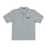 Embroidered Polo Shirt — Colorful Floral 'Hope Grows Here' Logo