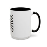 Coffee Mug — 'God Money Power' Bandana Jesus Black Accent Mug (11/15oz)
