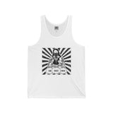 Tank Top — Retro Drummer Design "Caj, Rocket, Power" Vintage Band Graphic