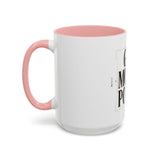God Money Power Accent Coffee Mug – Inspirational Religious Typography Mug (11/15oz)