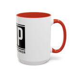 GMP 'God Money Power' Accent Coffee Mug – Bold Black Logo 11/15oz