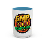 GMP God Money Power Coffee Mug – Bold Comic-Style Accent Mug (11/15oz)