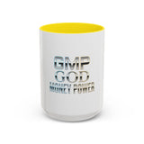 GMP GOD Money Power Accent Coffee Mug — Metallic Text 11/15oz