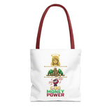 God Money Power Tote Bag — Christian Faith & Prosperity Graphic Tote