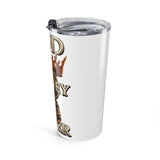 20oz Tumbler — God Money Power Crowned Fist Insulated Travel Cup