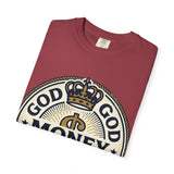 God Money Power T-Shirt — Crown Emblem Graphic Tee (God • Money • Power)