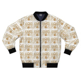 Vintage Sepia Portrait Bomber Jacket