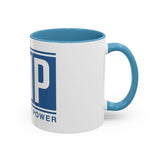 Coffee Mug — GMP (God Money Power) Blue Accent Ceramic Mug