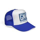 GMP Trucker Cap — "God Money Power" Retro Logo Mesh Hat