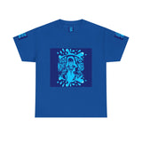 God Money Power Graphic Tee — Blue Urban Streetwear T-Shirt