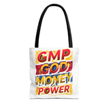 Tote Bag — GMP: God Money Power Bold Graphic Tote