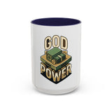 God Power Coffee Mug – Faith & Prosperity Accent Mug (11/15oz)