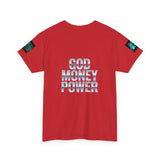 God Money Power Tee — Retro Neon Graphic T-Shirt