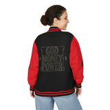 God Money Power Letterman Jacket
