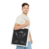 Angel Of Death Grim Reaper Wings Tote Bag — Gothic Scythe Design
