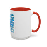 God Money Power Accent Coffee Mug — Blue Graphic 11/15oz