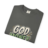 God Money Power Graphic T-Shirt — Bold Retro Faith & Hustle Tee