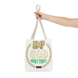 GMP GOD Money Power Tote Bag — Bold Financial Empowerment Canvas Tote