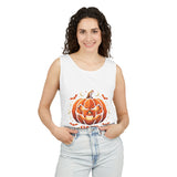 Halloween Pumpkin Tank Top — “God Money Power”