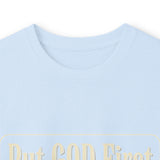 Inspirational Faith Hustle Long Sleeve Tee — “Put GOD First, Hustle For The MONEY, Put Yourself In POWER”