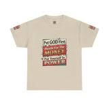 Put GOD First Hustle For The MONEY Tee - Faith & Motivation Graphic T-Shirt