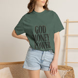 God Money Power T-Shirt — Bold Faith & Hustle Graphic Tee