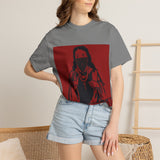 Jesus with Mask T-Shirt — "God Money Power" Graphic Tee