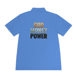 God Money Power Polo — Men's Athletic Golf/Casual Shirt