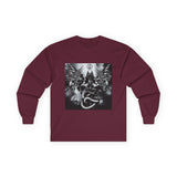 Angel Of Death Long Sleeve Tee — Dark Fantasy Angel & Serpent Graphic