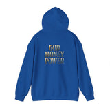God Money Power Hoodie — Graphic Religious Inspirational Pullover
