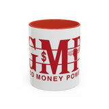 Accent Coffee Mug — G.M.P. (Good Money Power) Red Logo Ceramic Mug