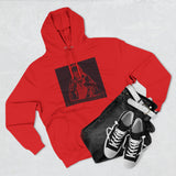 Red Devil Graphic Hoodie — Vintage Occult Illustration Sweatshirt