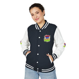 Letterman Jacket — GMP Good Money Power Colorful Splash Varsity Coat