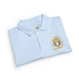 Youth Polo Shirt – Gold Lion Crest "GMP" School/Team Logo