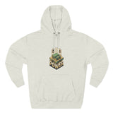 God Power Hoodie — Retro 3D Faith Graphic Fleece Hoodie
