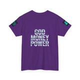 God Money Power Tee — Retro Neon Graphic T-Shirt