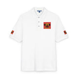 Embroidered Floral Skull Polo