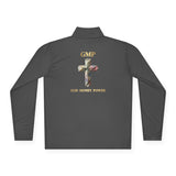 Quarter-Zip Pullover — GMP (God Money Power) Cross Graphic