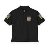 Youth Polo Shirt – GMP GOD Money Power Graphic