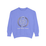 Gold Monogram Logo Sweatshirt — "GMP" Circle Graphic Crewneck