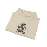 God Money Power Hoodie — Minimalist Faith & Ambition Pullover