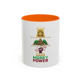 God Money Power Accent Coffee Mug – Inspirational Faith & Wealth Design (11/15oz)