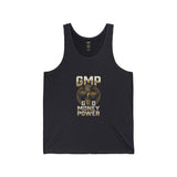 GMP Money Power Tank Top — Gold Cash Emblem Sleeveless Shirt