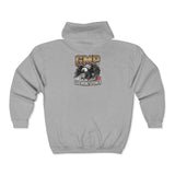 God Money Power (GMP) Zip Hoodie — Vintage Eagle Graphic