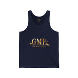 GMP (God Money Power) Gold Logo Tank Top — Faith-Inspired Motivational Graphic Tank