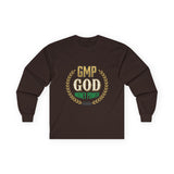 Money Power Long Sleeve Tee — “GMP GOD” Laurel Graphic