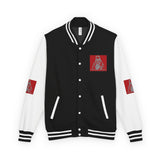 Letterman Jacket — 'God Money Power' Graphic Varsity Jacket